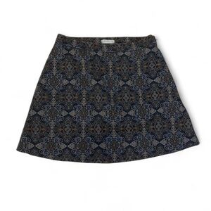 Vintage 70s art deco printed mini skirt